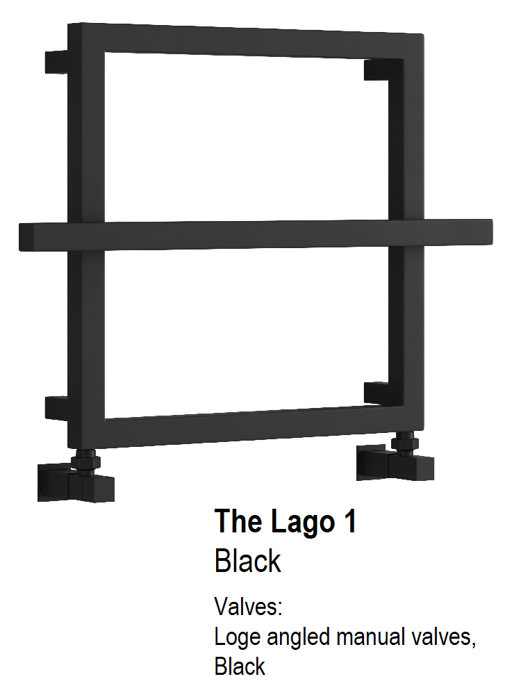 Lago 2 450 x 600, Black
